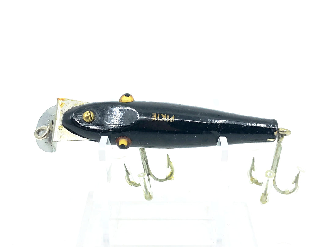 Creek Chub Midget Pikie 2200, #13 All Black Color - Great condition!