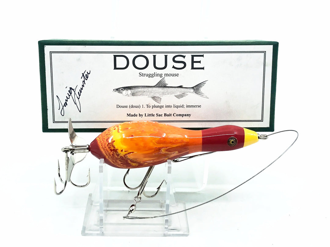 Little Sac Bait Company Douse (Struggling Mouse) Brown Marbleized Color w/Signed Box