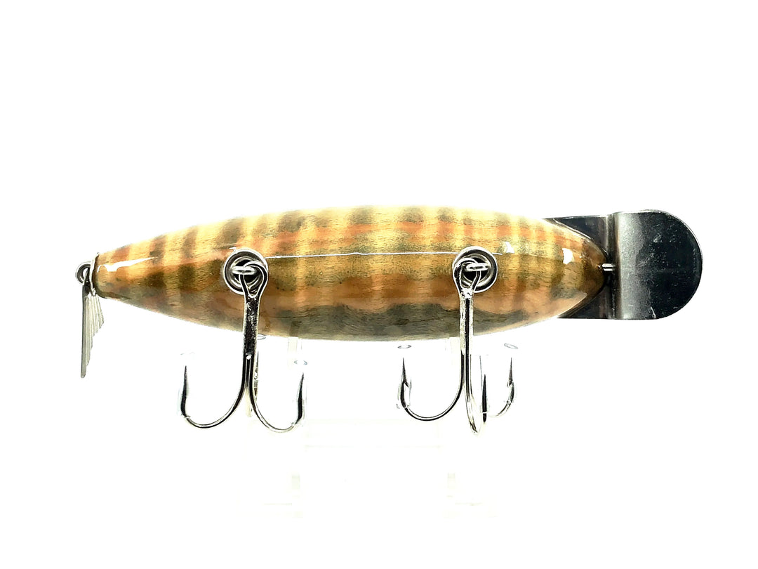 Musky Dan (XXX Lures) Wiggler, Striped Maple Burl w/COA