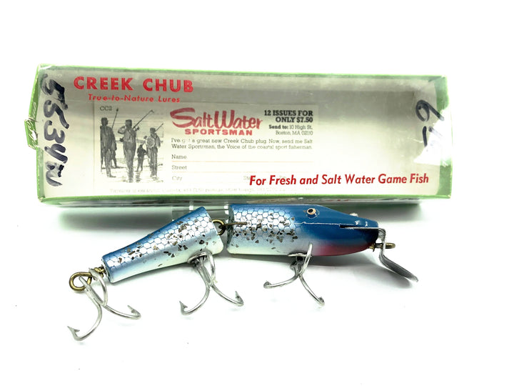 Creek Chub Jointed Snook Pikie 5500, Blue Flash Color 5534 with Box