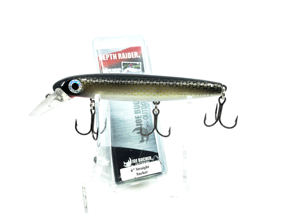Joe Bucher Tackle Co. Buchertail Depth Raider 6", Sucker Color New on Card