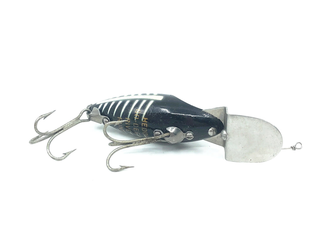 Heddon Go-Deeper Midget River Runt D-9010 XBW Black Shore Minnow Color