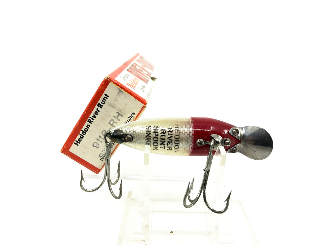 Heddon River Runt Spook 9110-RH, Red Head/White Color with Box