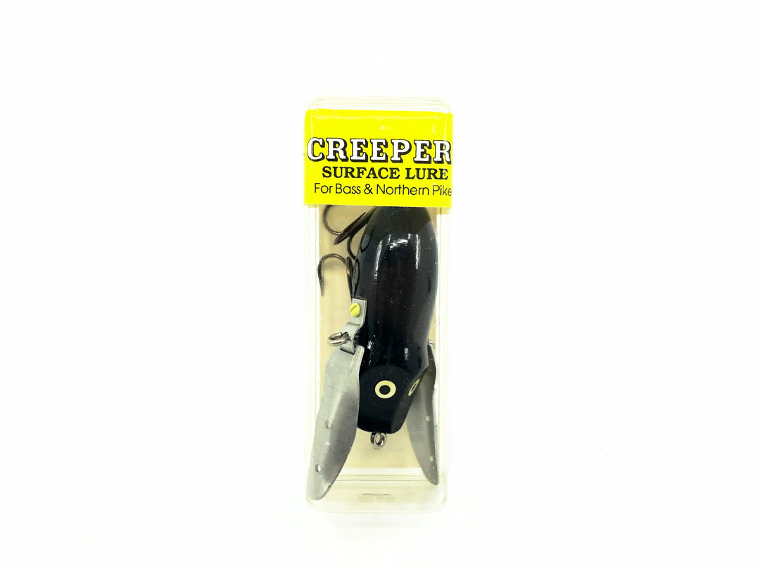 Hi-Fin Bass Creeper Lure, Black Color in Box
