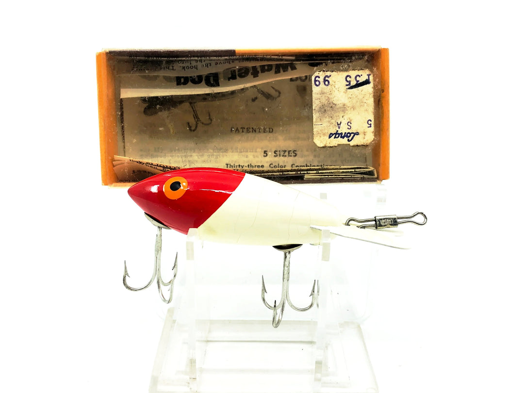 Bomber Wooden 400 Series, #04 Red Head/White Color with Box (404)