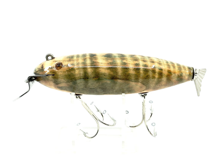 Musky Dan (XXX Lures) Wiggler, Striped Maple Burl w/COA