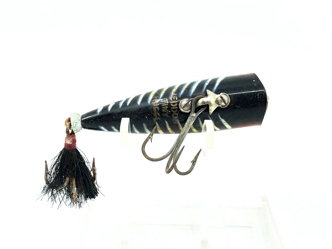 Heddon Tiny Chugger, XBW Black Shore Minnow Color