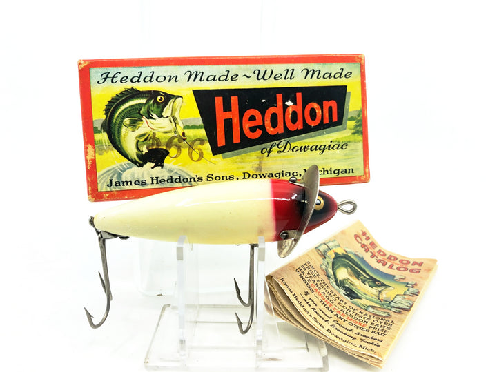 Heddon 210 Surface, RH Red Head White Color with Box