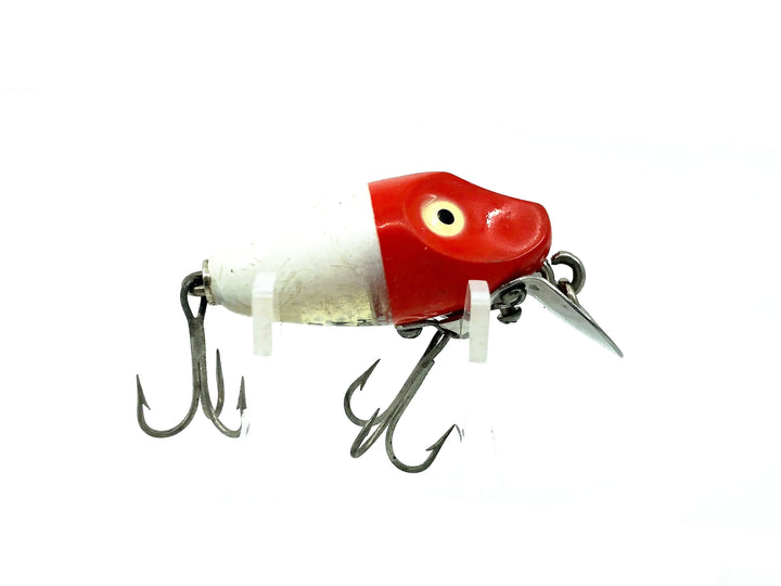 Heddon&nbsp;Midgit Digit River Runt Spook 9020, RH Red Head/White Color