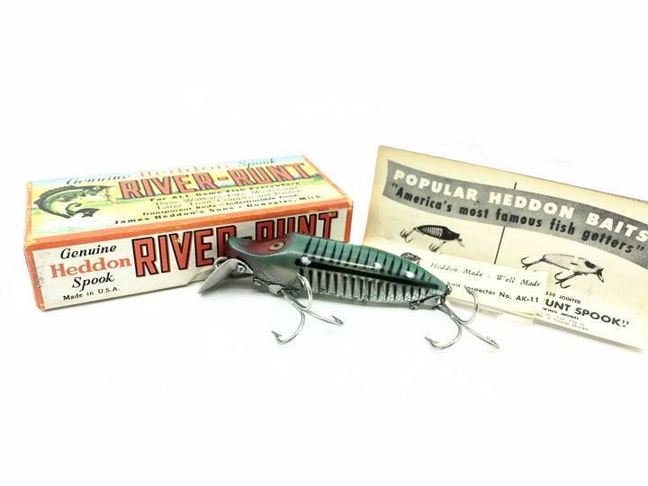 Heddon Floating River Runt 9400, XRG Green Shore Minnow Color w/Box
