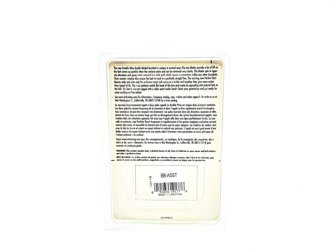 Strike King The Double Take Buzzbait 1/2oz, Green/Chartreuse Color on Card