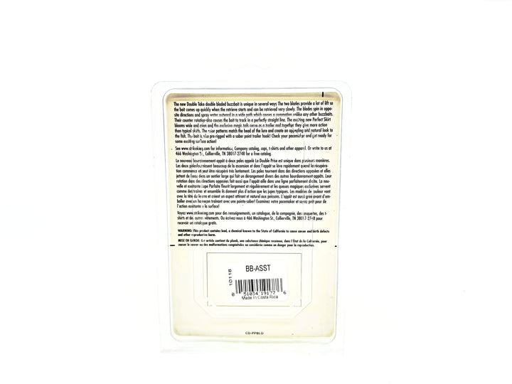 Strike King The Double Take Buzzbait 1/2oz, Green/Chartreuse Color on Card