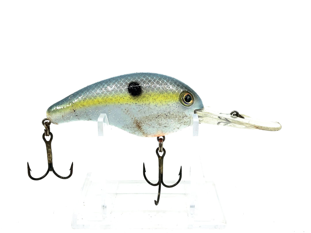 Strike King Pro Model 5XD Crankbait, Silver Flitter/Chartreuse Color- Vintage Model