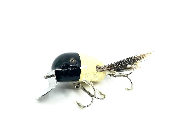 Musky Dan (XXX Lures) Baby Dingbat, Black/White Flitter w/COA