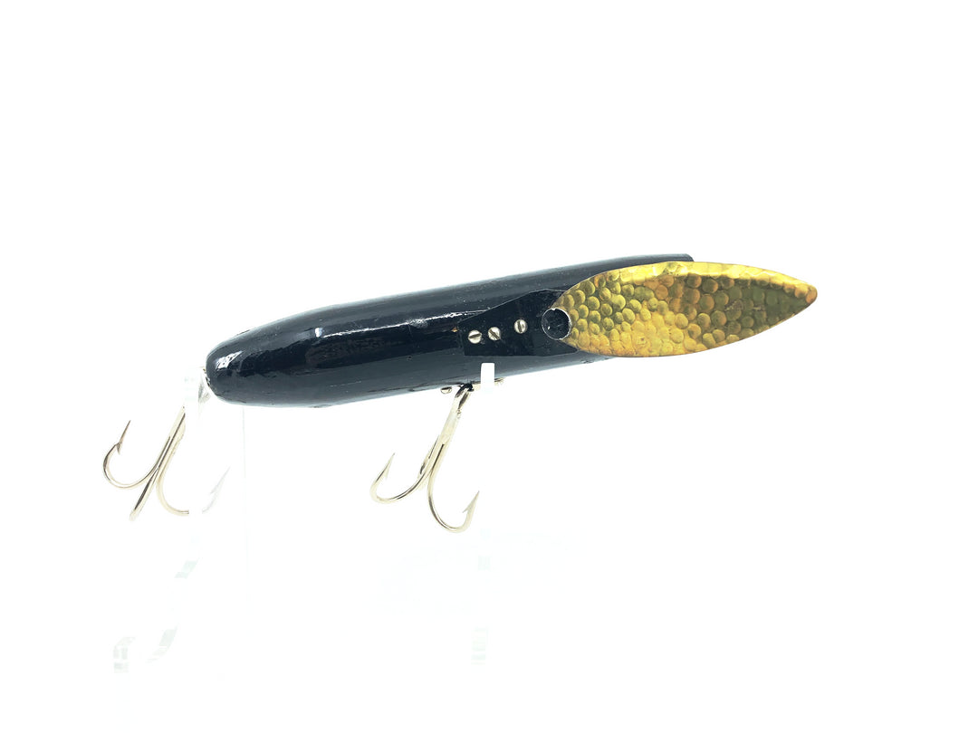 Contemporary Creeper Type Lure, Black/Gold Color