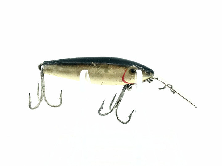 L & S Mirrolure 2M Sinker, Black Back/Silver Scale Color
