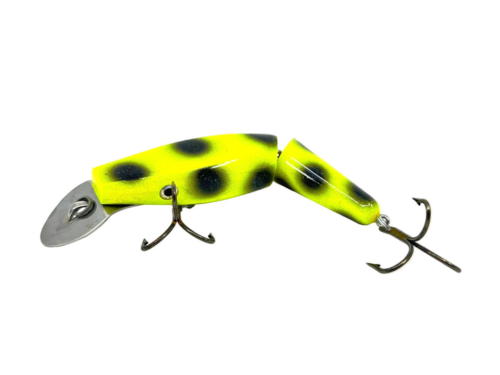 Odyssey Jointed Diving Pig JR, Chartreuse/Black Spots Color