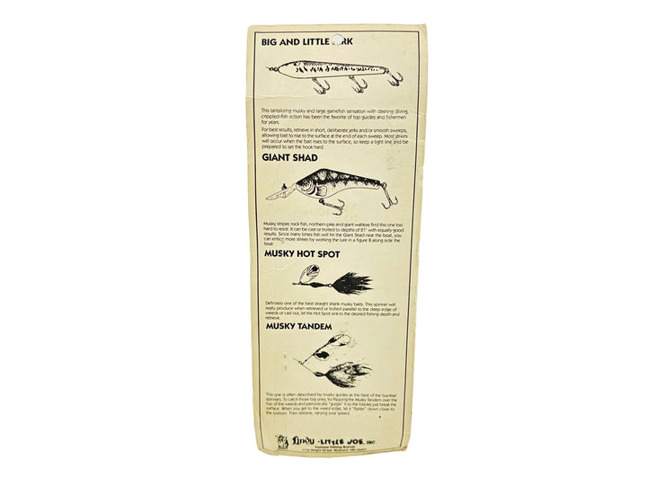 Lindy Musky Lure, Black Color on Card