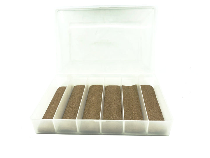 Vintage Cork Lined Plano Stowaway Box- 10 1/2" x 7" x 1 1/4"