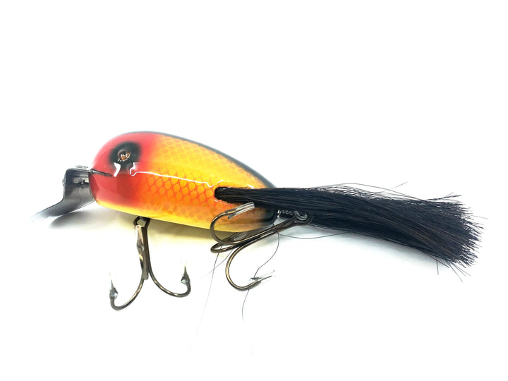 Musky Dan (XXX Lures) Giant Dingbat 3 7/8", Gold Scale/Red Head/Yellow Body w/COA