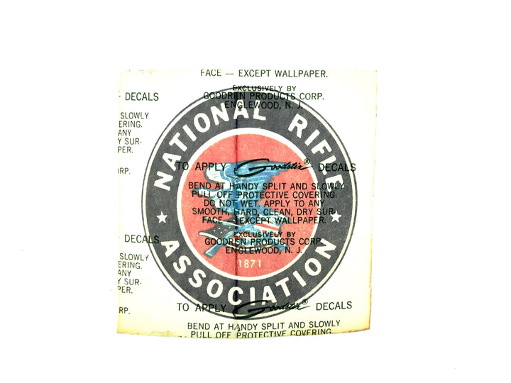 Vintage Life Member 1871 NRA Window Sticker – My Bait Shop, LLC
