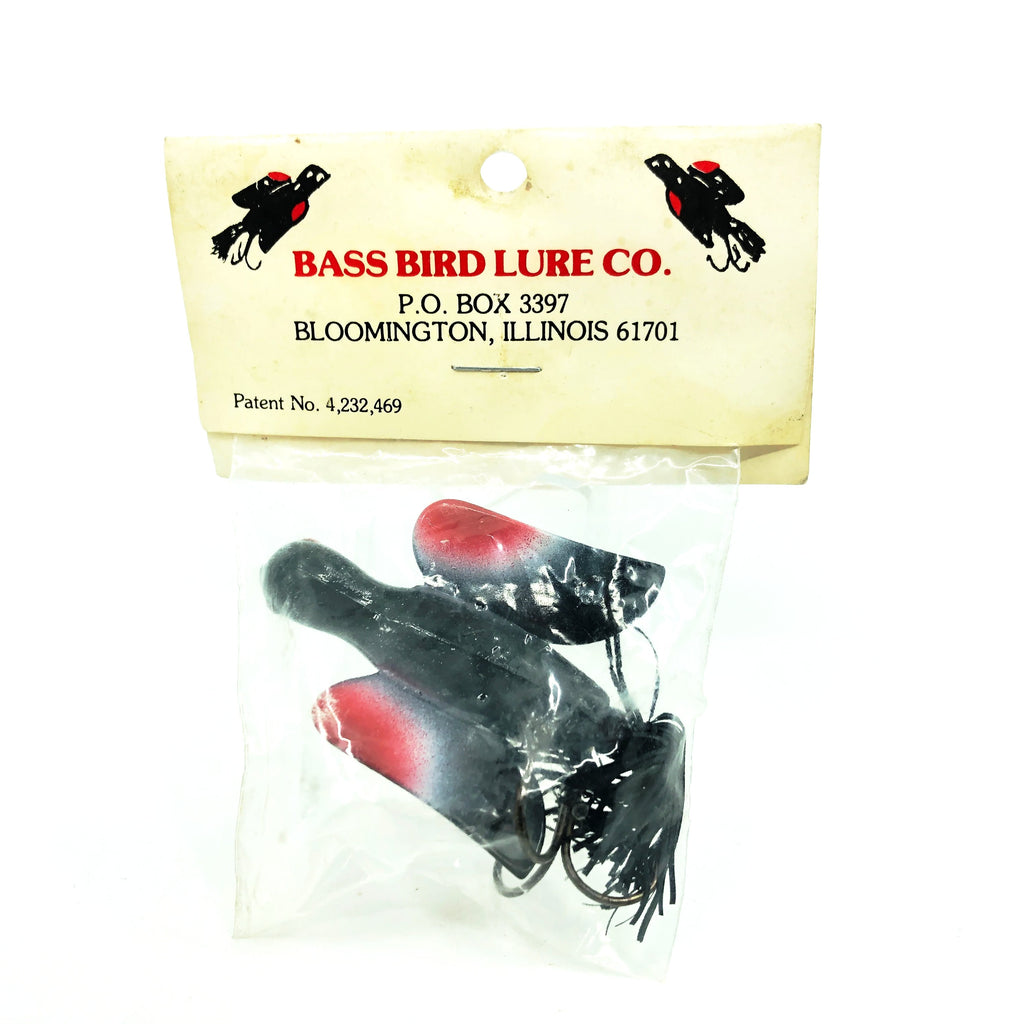 Bass Bird Lure Co. Bass Bird, Red/White Wing Color on Card My Bait Shop, LLC Bass Bird Lure Co. Bass Bird, Red/White Wing Color on Card My Bait Shop, LLC