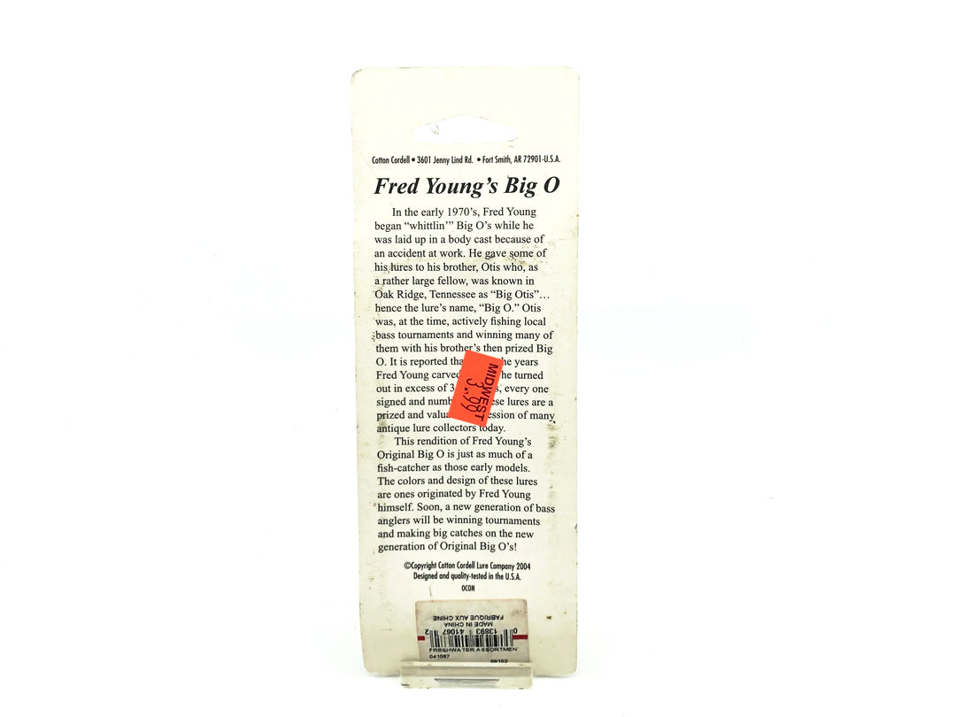 Cotton Cordell Fred Young Original Big O Wooden Lure Parrot Color on Card