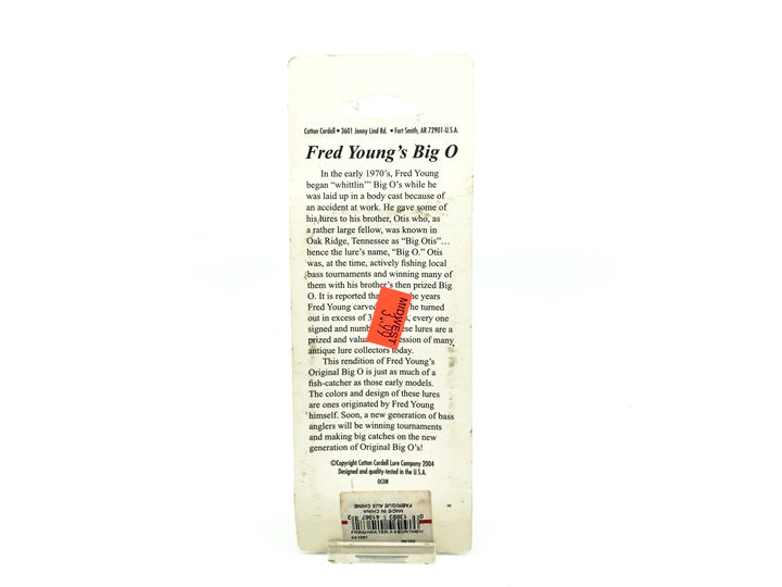 Cotton Cordell Fred Young Original Big O Wooden Lure Parrot Color on Card