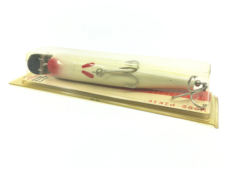 Creek Chub Wooden Giant Straight Pikie 6800, Perch Color, New on Card Old Stock IW6800PE