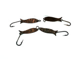 Shoff Triple Tease Four Pack, Hammered Brass Color