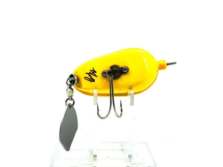 Toy's Super Topwater Frog by Toy Frog Lure, Yellow/Green Spot Color