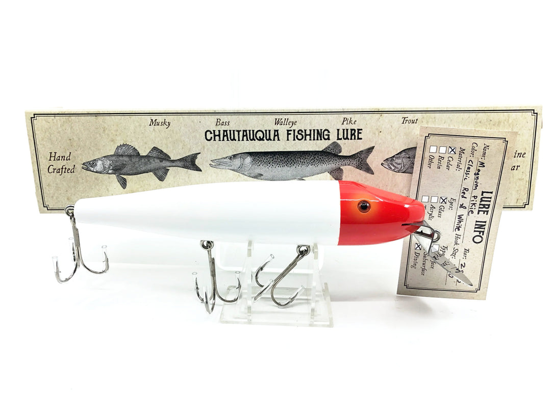 Chautauqua Magnum Pikie Classic Red & White Color