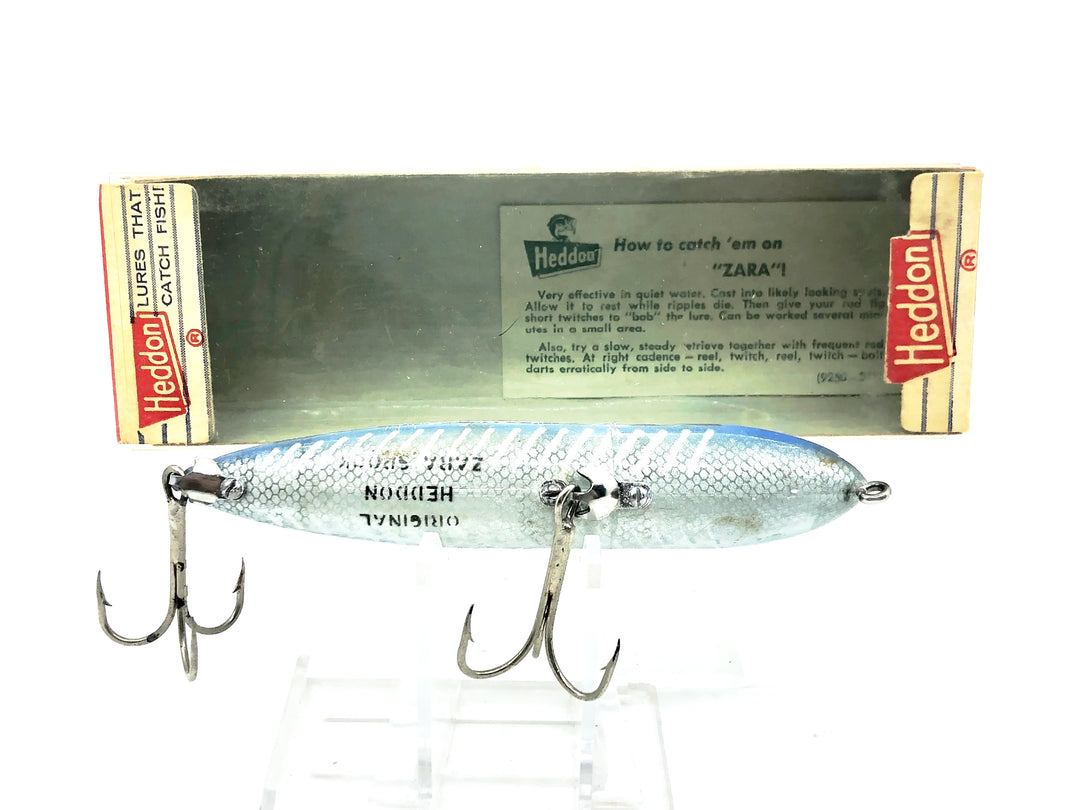 Heddon Original Zara-Spook Sway Back, XBL Blue Shore Color w/Box