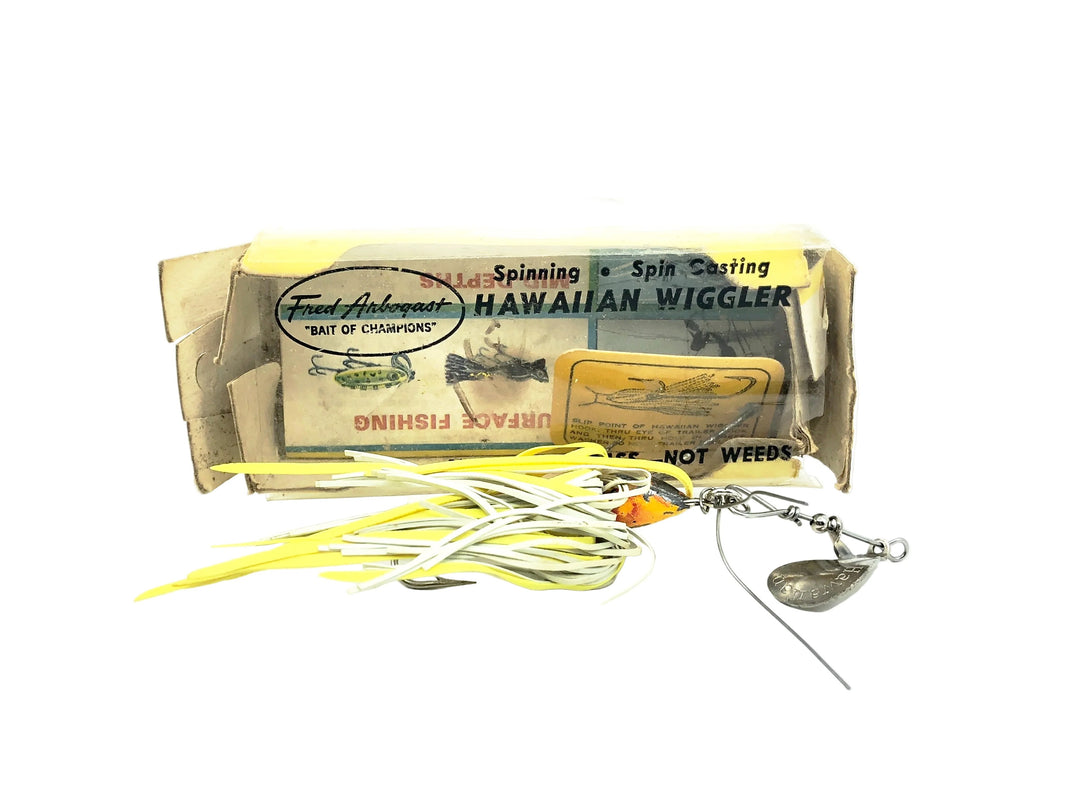 Arbogast Hawaiian Wiggler 130Y, Yellow Color with Box