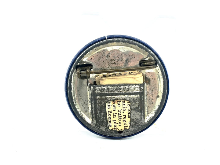 1941 Pennsylvania Resident Fishing License Button