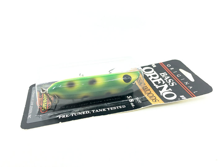 Luhr-Jensen South Bend Bass Oreno 973, #03 Frog Color on Card