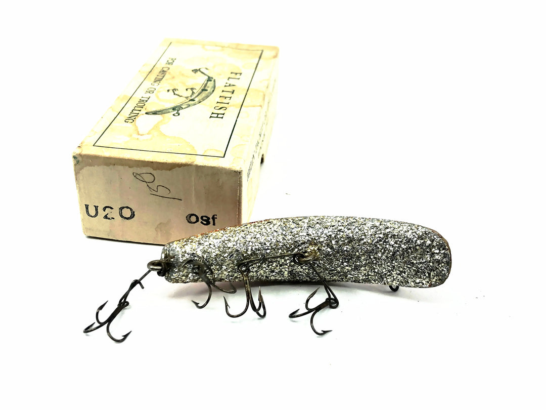 Vintage Helin Flatfish U20, OSF Orange Spots/Foil Color with Box