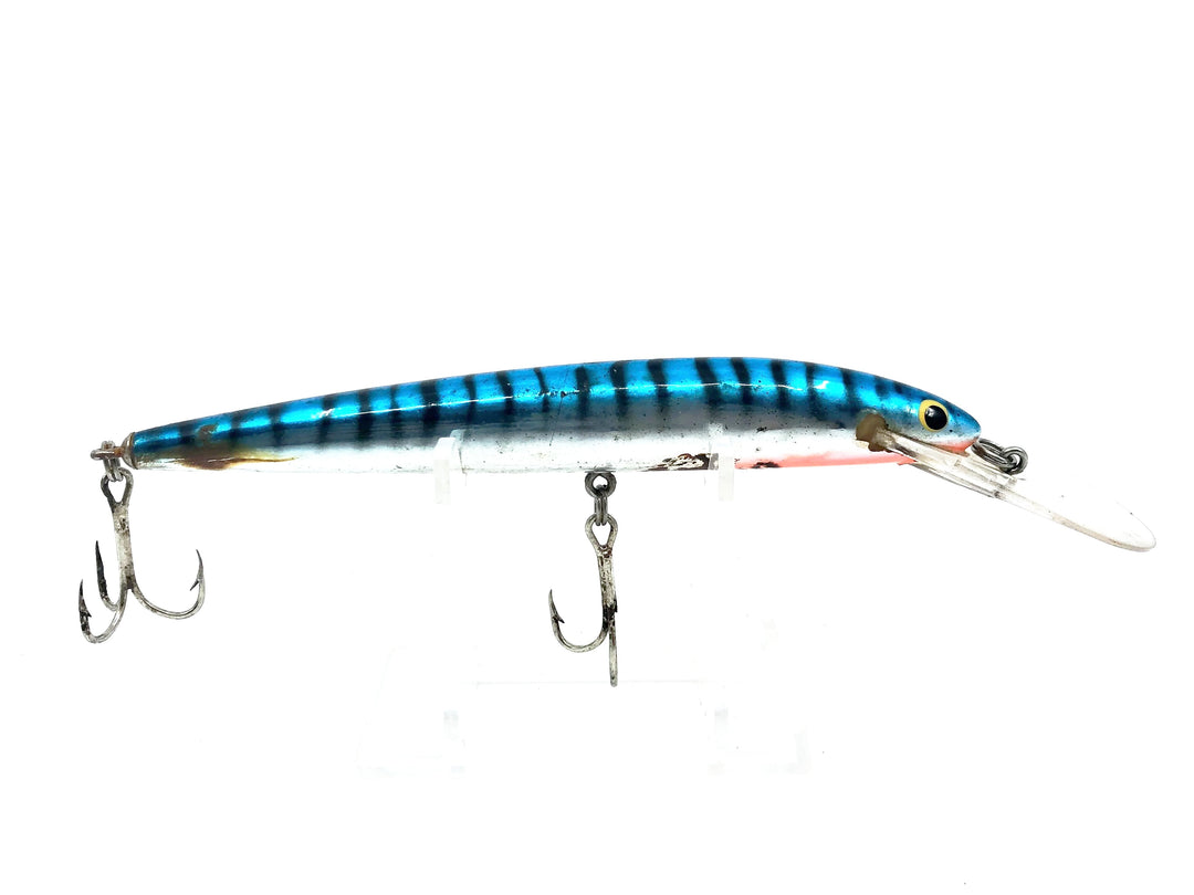 Bagley Bang O Lure Deep Diving 5 BLDD5-FS7, Blue on Silver Chrome/Tiger Stripes Color