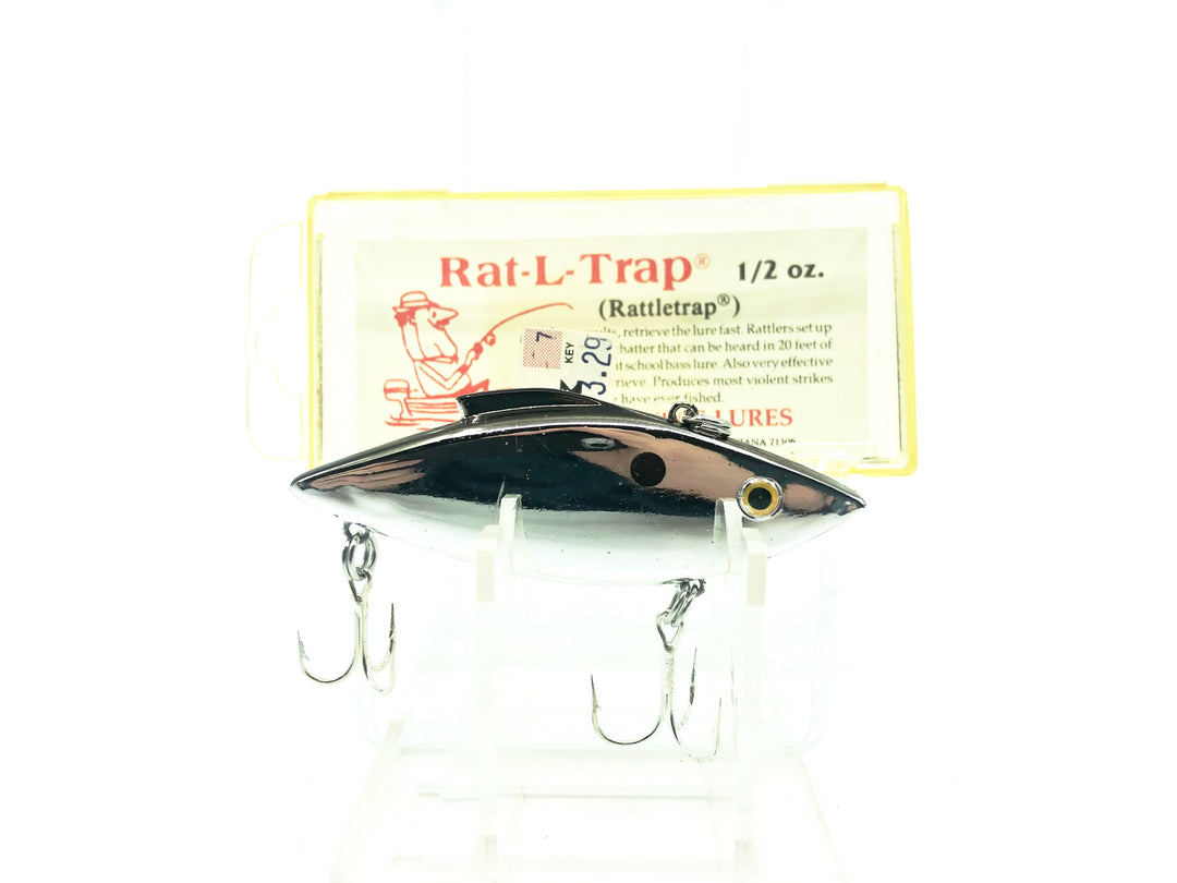 Bill Lewis Rat-L-Trap, #25 Chrome/Black Back Color w/Box