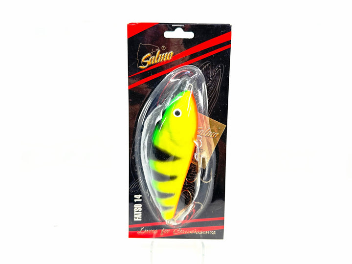 Salmo Fatso 14 (5 1/2"), Green Tiger Color on Card