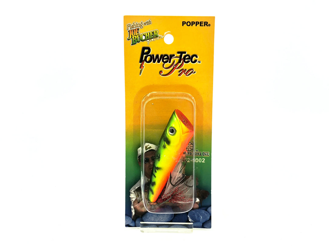 Joe Bucher Power Tec Pro Popper, Fire Tiger Color on Card