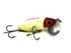 Arbogast Jitterbug, Red Head/White Color