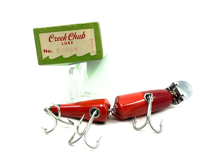 Creek Chub Jointed Husky Pikie 3000, Orange with Black Spots Color 3030 with Box-Tough Special Order