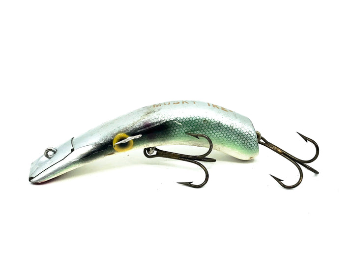 Kautzky Wooden Lazy Ike Muskie Ike, SD Shad Color