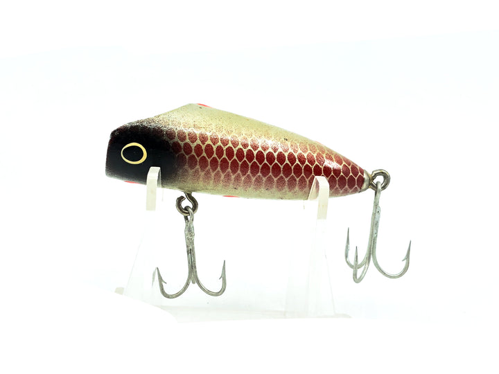 Eppinger Dardevle Osprey Bass Plug, Silver/Red Scale Color