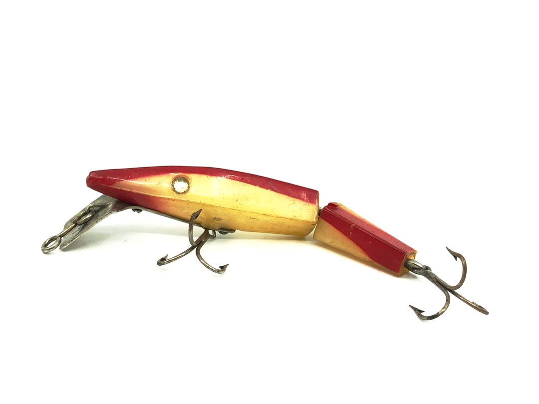 Diamond Jim Jointed Minnow, Red/White Color