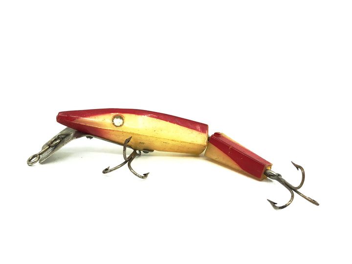 Diamond Jim Jointed Minnow, Red/White Color