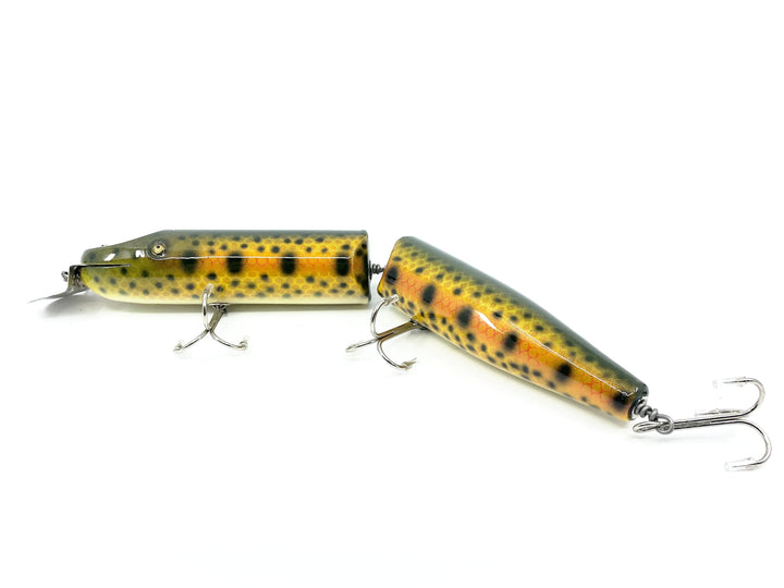Musky Dan (XXX Lures) Giant Jointed Pikie, Brown Trout Color