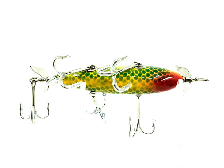 Musky Dan (XXX Lures) 5 Hook Minnow, Frog Scale