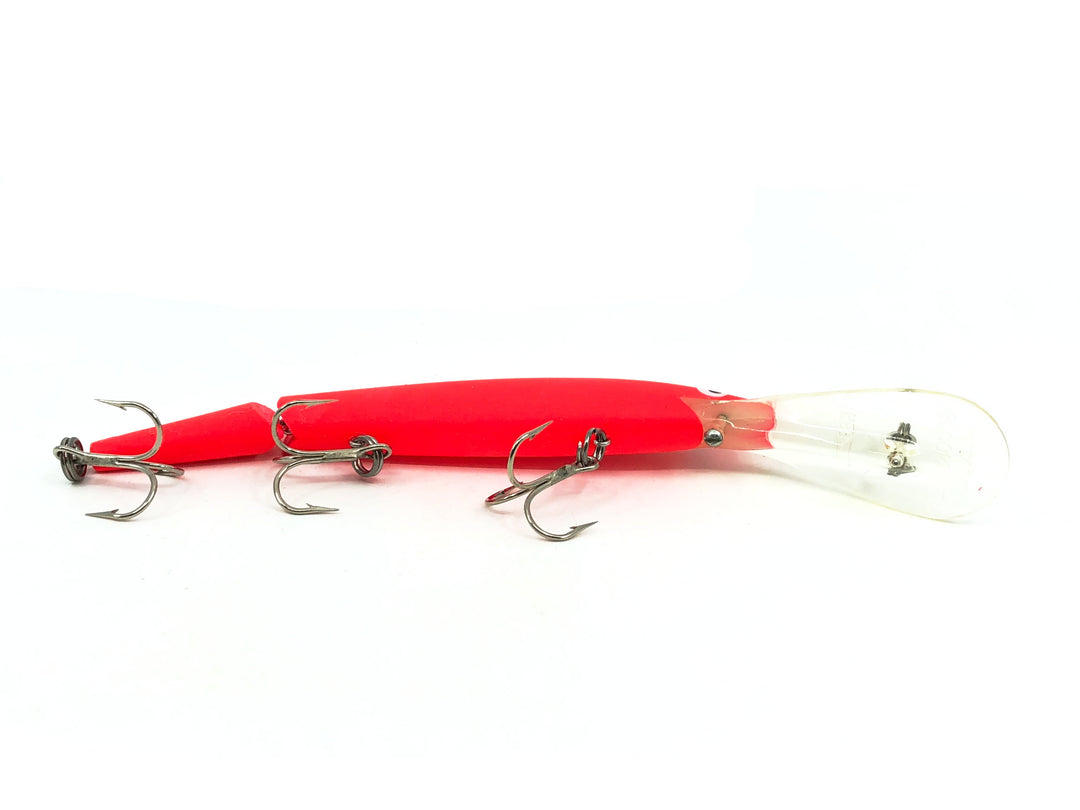 Rebel Spoonbill Jointed Minnow, #99 Fluorescent Red Color